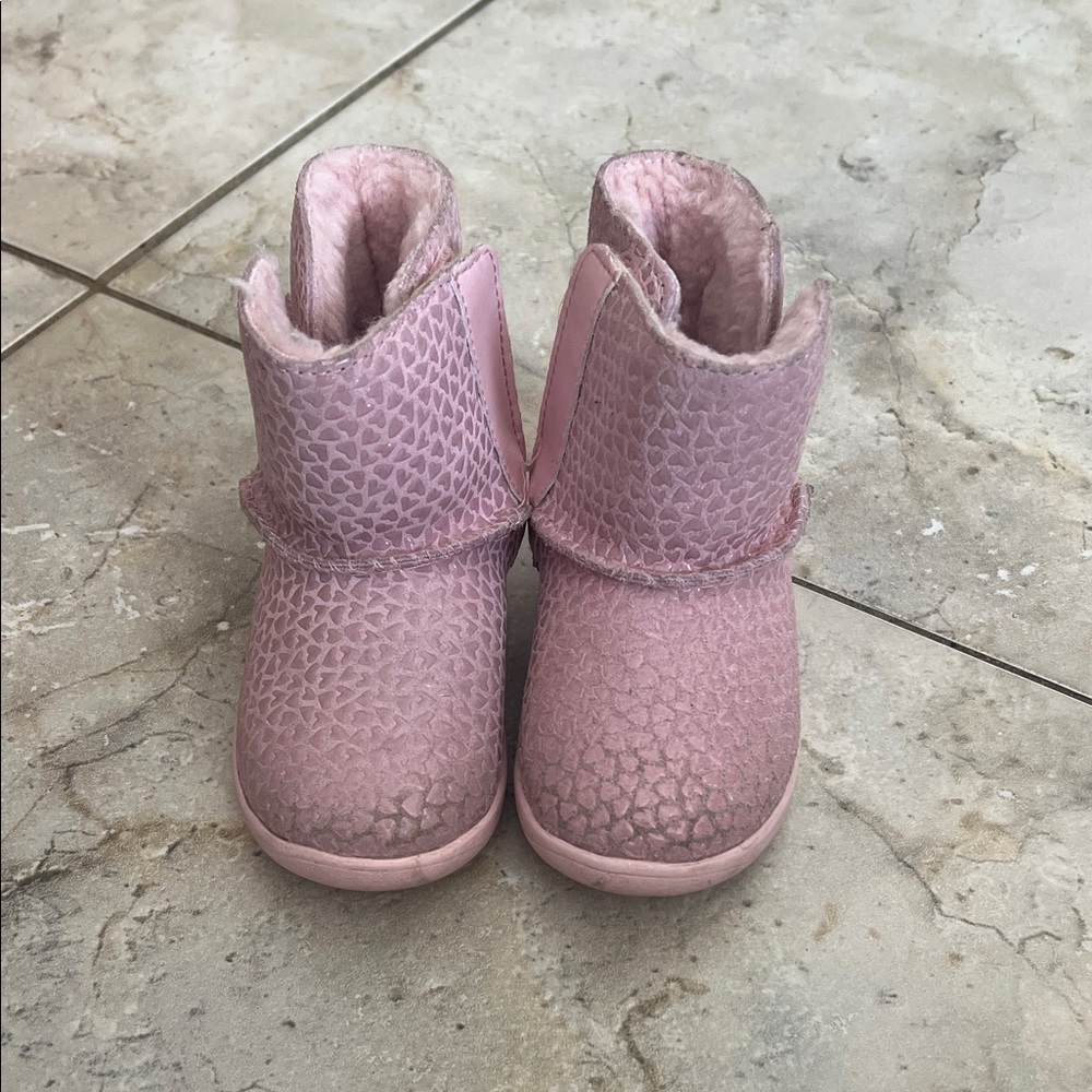 UGG Textured Pink Kids Boots